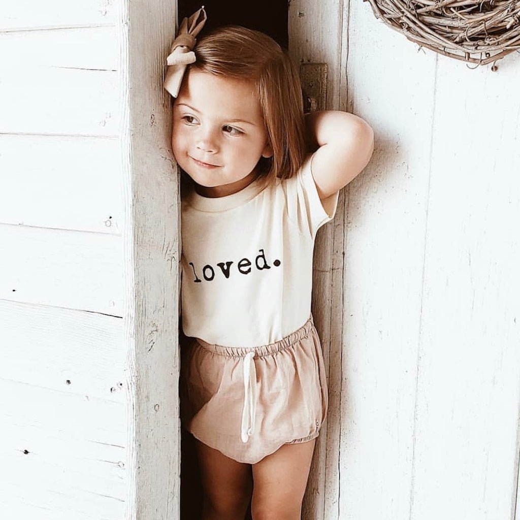 Loved - Organic Cotton Tee - Tenth &amp; Pine - Short Sleeve Tee - 2/3T