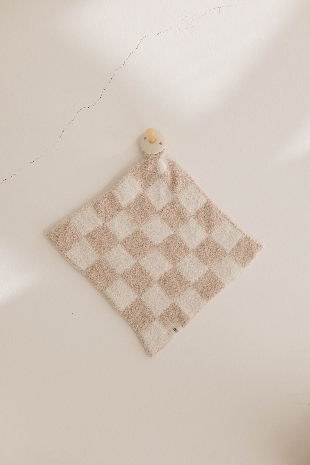 Lovey | Taupe &amp; White Checkerboard - Tenth &amp; Pine - 