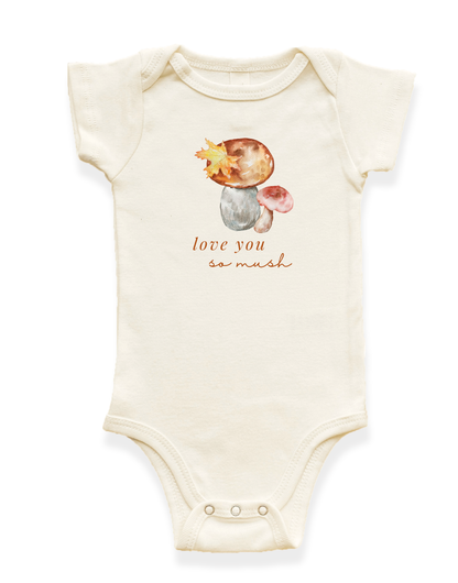 Love You So Mush Organic Baby Bodysuit