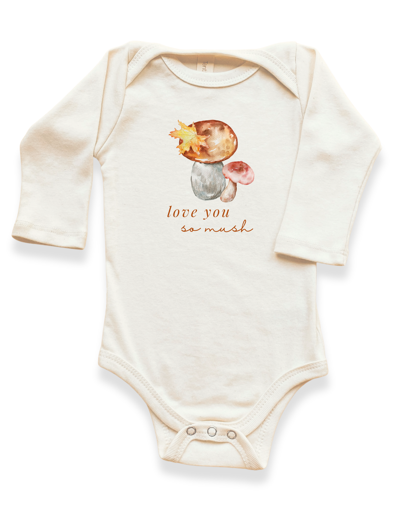 Love You So Mush Organic Bodysuit Long Sleeve