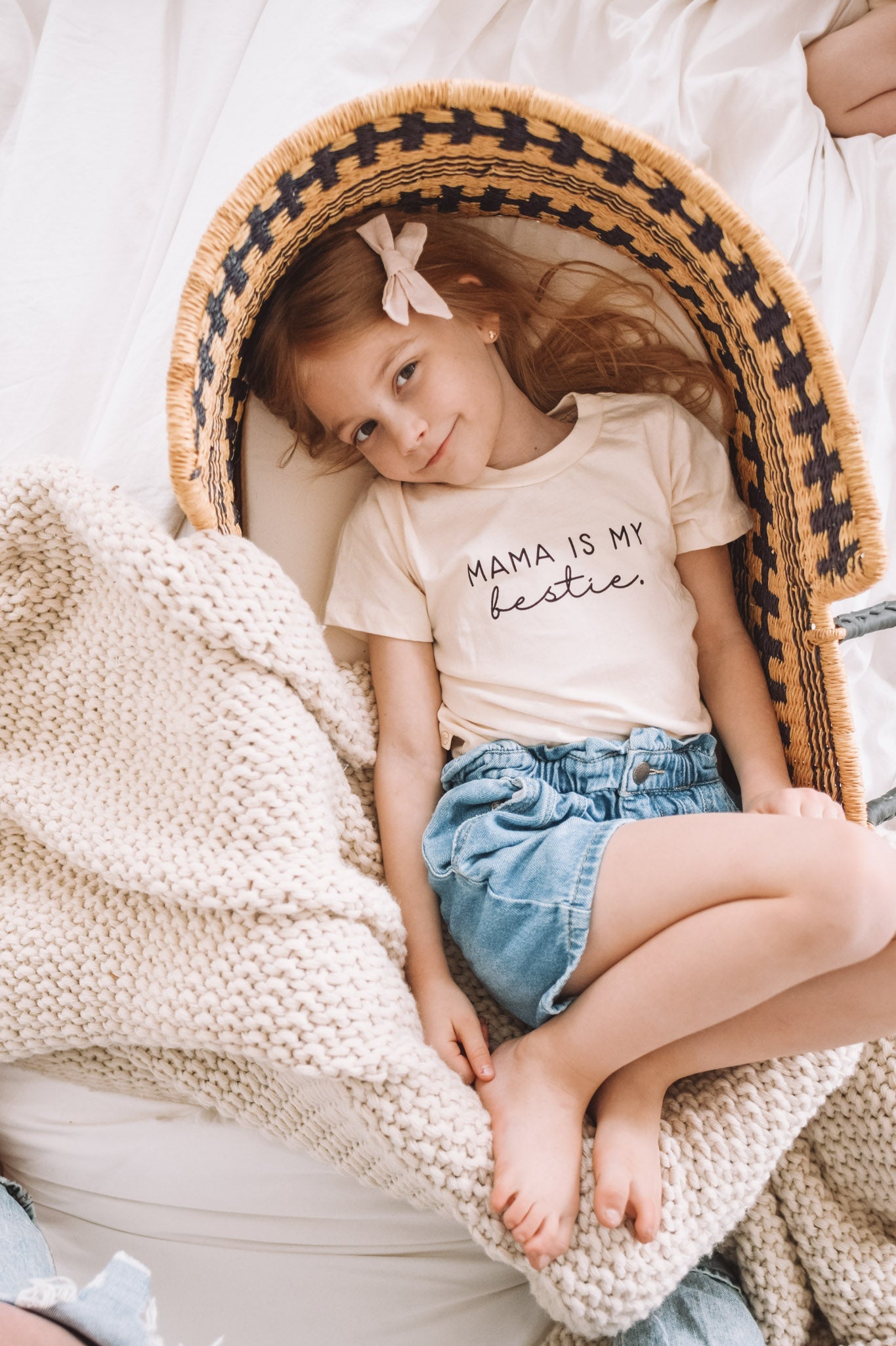 Mama Is My Bestie - Organic Cotton Kids Graphic Tee - Tenth &amp; Pine - Short Sleeve Tee - 18 - 24M