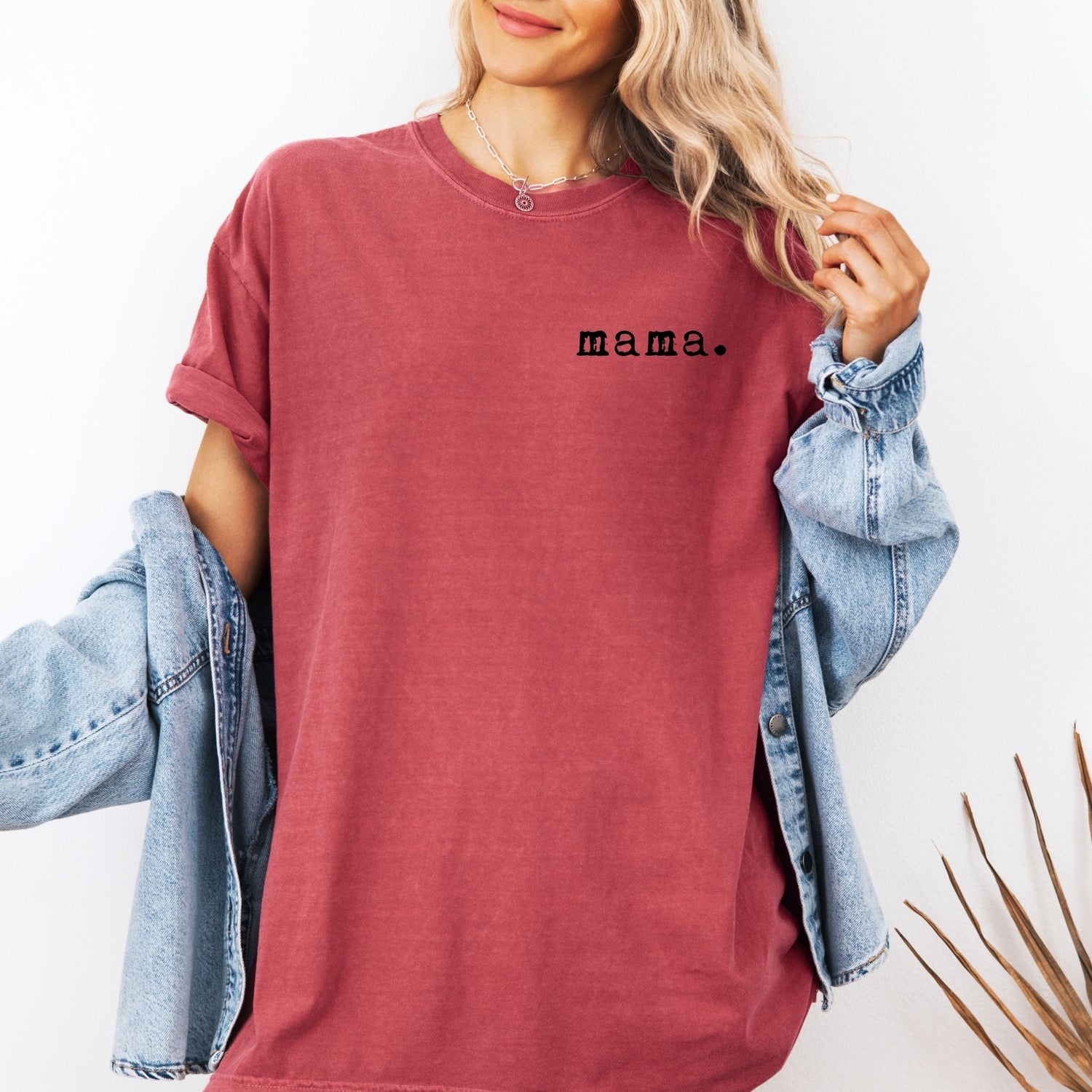 Mama T-shirt | Adult Short Sleeve Tee - Tenth &amp; Pine - Adult Tshirt - S - Brick