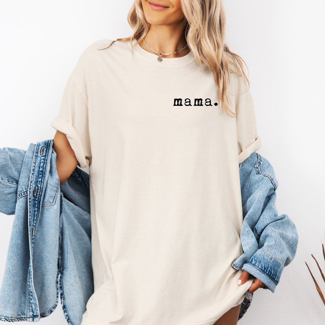 Mama T-shirt | Adult Short Sleeve Tee - Tenth &amp; Pine - Adult Tshirt - S - Ivory