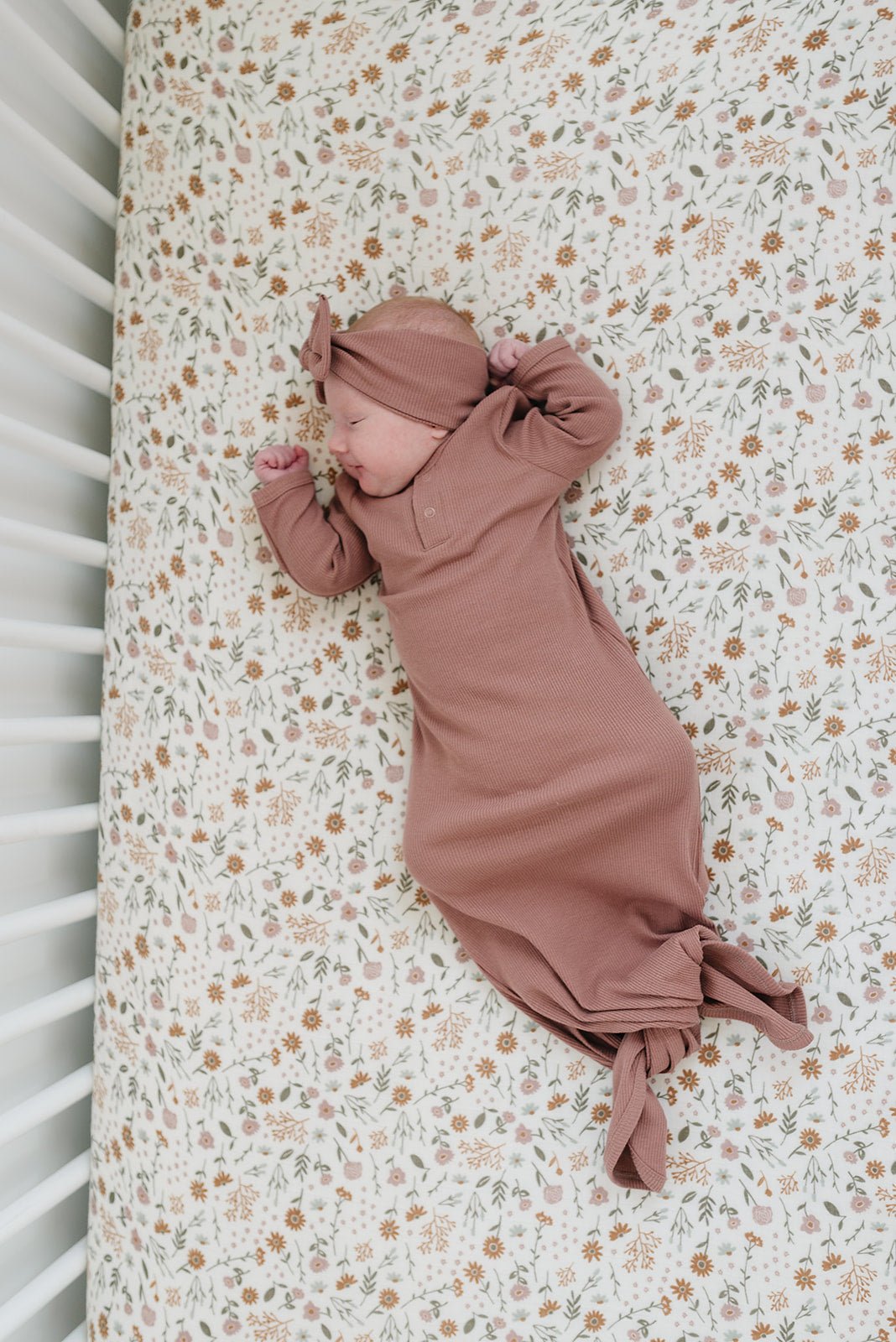 Meadow Floral Muslin Crib Sheet - Tenth & Pine -