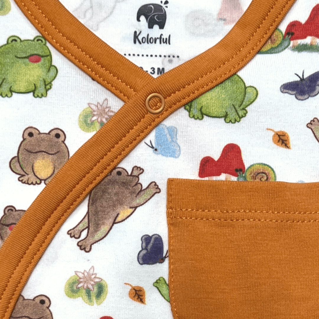 Meadow Kimono Shorty | Organic Pima Cotton - Tenth &amp; Pine - Summer Outfits - 0 - 3M - Kolorful