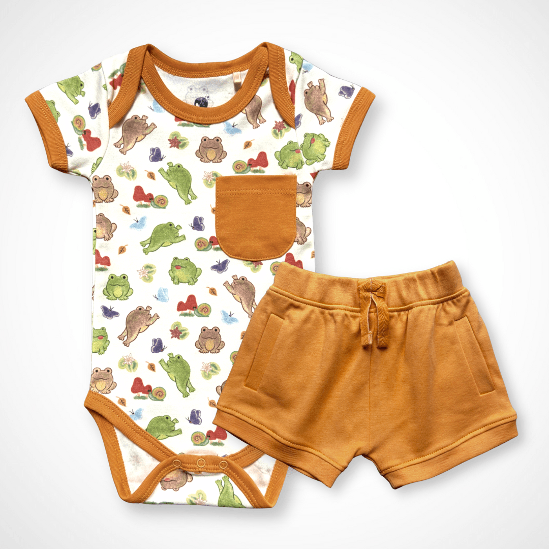 Meadow Short Set | Organic Pima Cotton - Tenth &amp; Pine - Summer Outfits - 0 - 3M - Kolorful