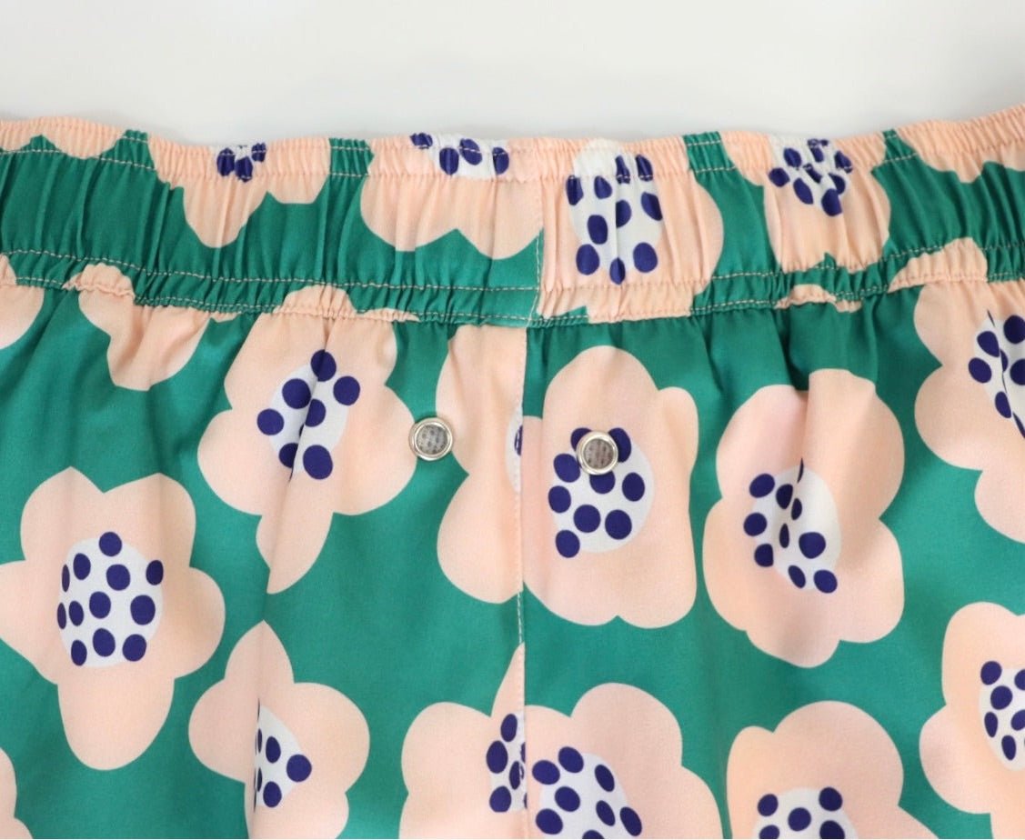 Men’s Poppy Swim Trunks - Tenth &amp; Pine - Swim Shorts - Sz S