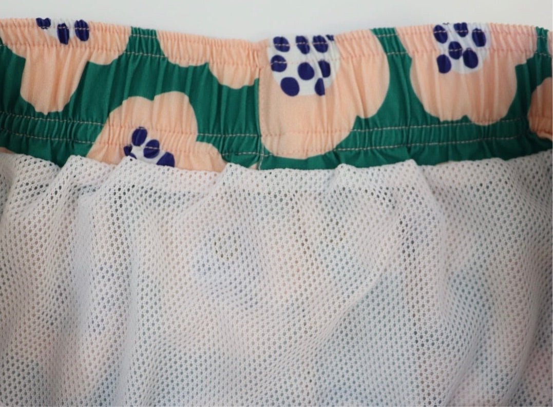 Men’s Poppy Swim Trunks - Tenth &amp; Pine - Swim Shorts - Sz S