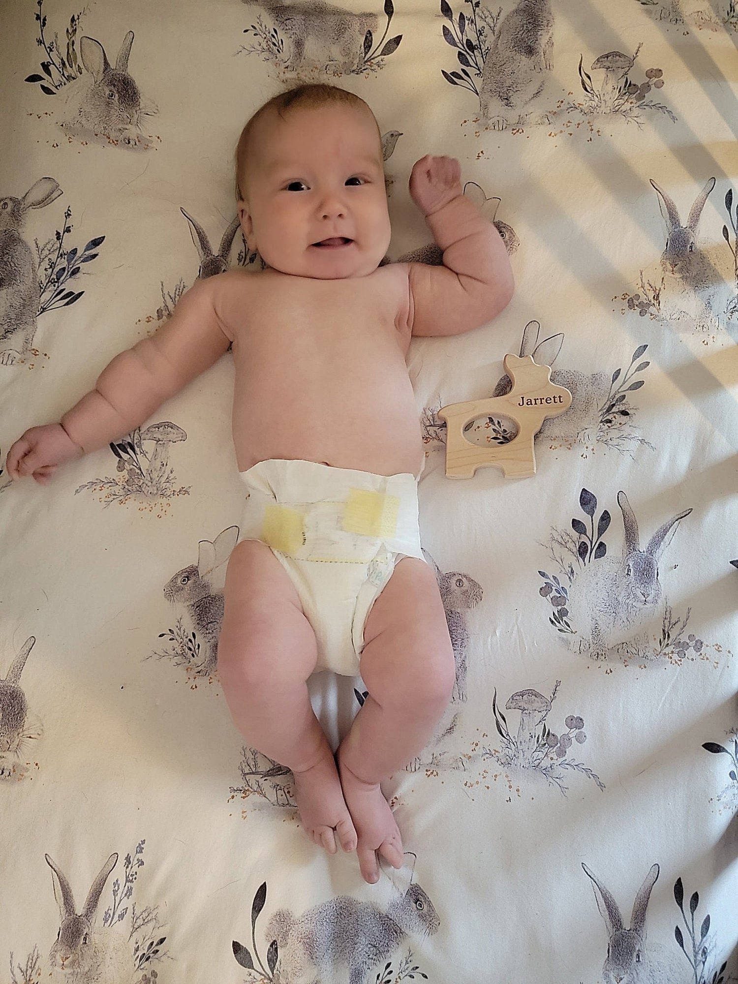 Moose Wooden Grasping Toy - Tenth &amp; Pine - Baby Soothers - 