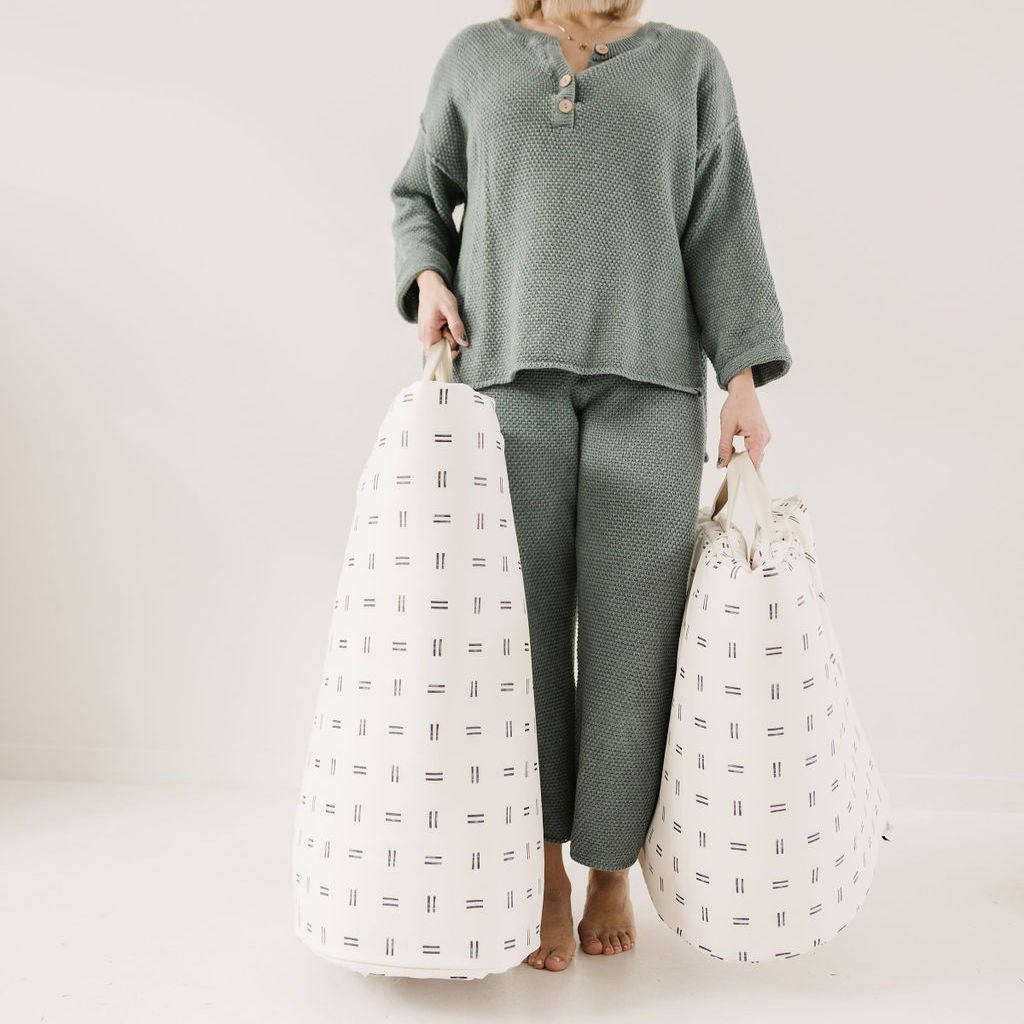 Mudcloth Vegan Leather Mat - Tenth &amp; Pine - Vegan Leather Padded Mat - Mega