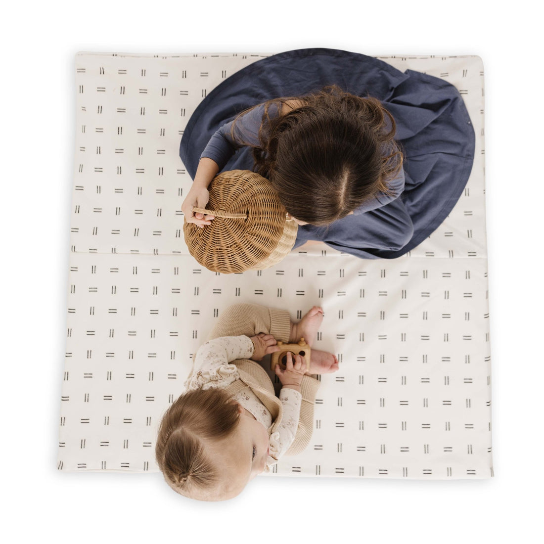 Mudcloth Vegan Leather Mat - Tenth & Pine - Vegan Leather Padded Mat - Standard