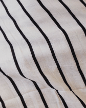Muslin Quilt | Black &amp; White Yin Yang / Stripe - Tenth &amp; Pine - Quilt - forever french baby