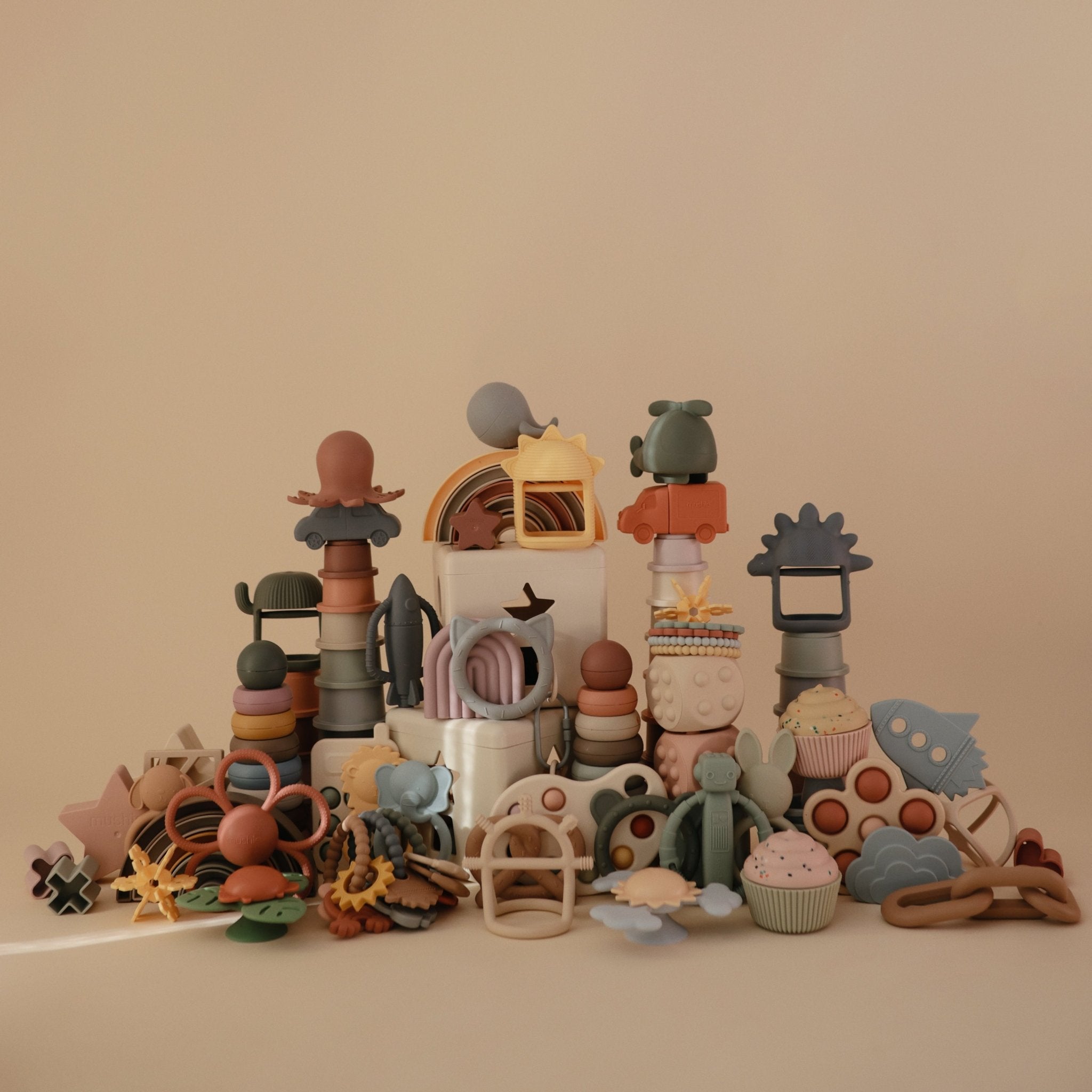 No - Drop Sensory Teether - Tenth &amp; Pine - teether - Shifting Sand