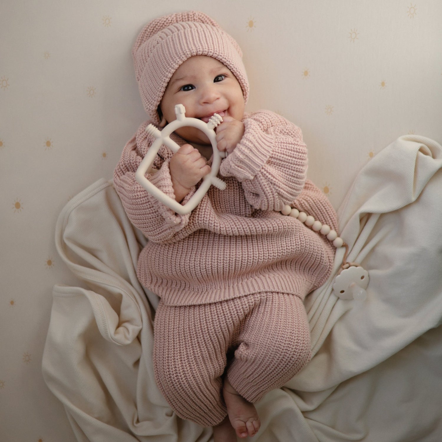 No - Drop Sensory Teether - Tenth &amp; Pine - teether - Shifting Sand