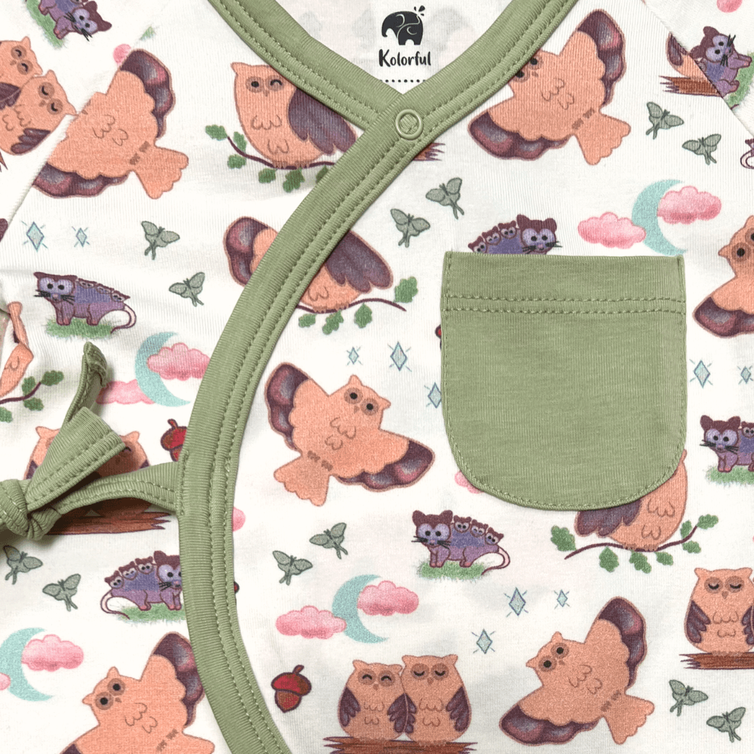 Nocturnal Kimono | Organic Pima Cotton - Tenth &amp; Pine - Winter Outfits - 0 - 3M - Kolorful