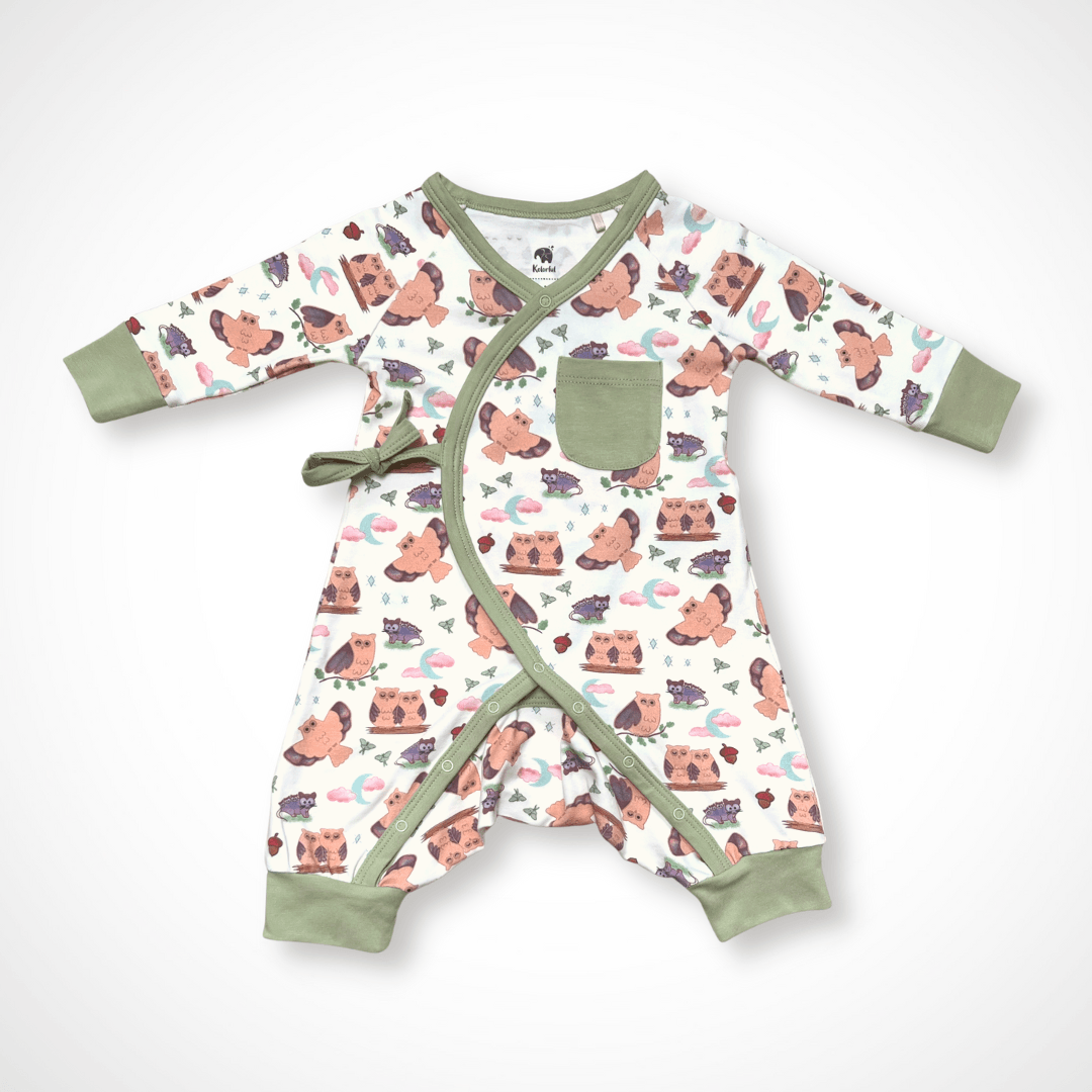 Nocturnal Kimono | Organic Pima Cotton - Tenth &amp; Pine - Winter Outfits - 0 - 3M - Kolorful