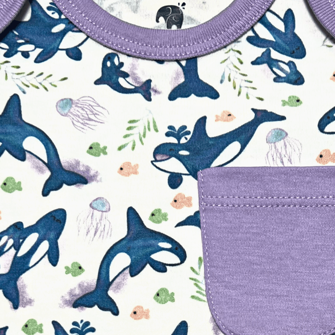 Orca Short Set | Organic Pima Cotton - Tenth &amp; Pine - Summer Outfits - 0 - 3M - Kolorful