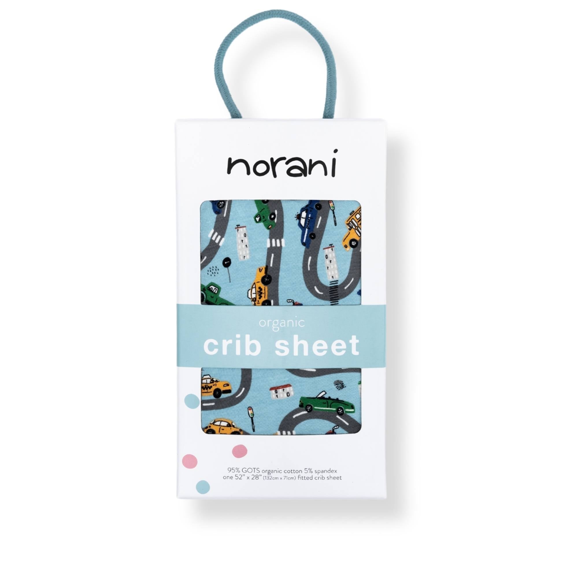 Organic Crib Sheet - Cars - Tenth &amp; Pine - Crib Sheets - 