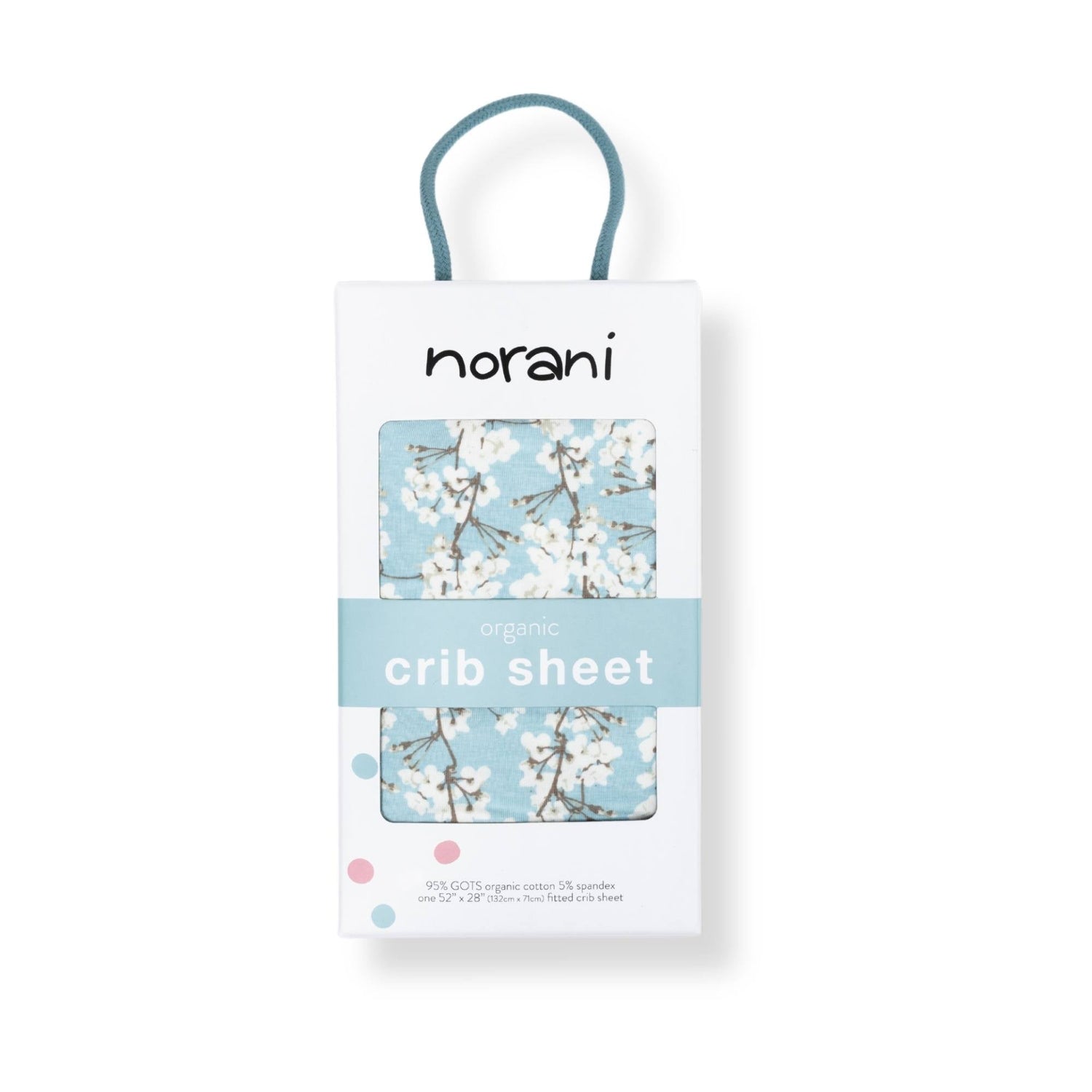 Organic Crib Sheet - Cherry Blossoms - Tenth &amp; Pine - Crib Sheets - 