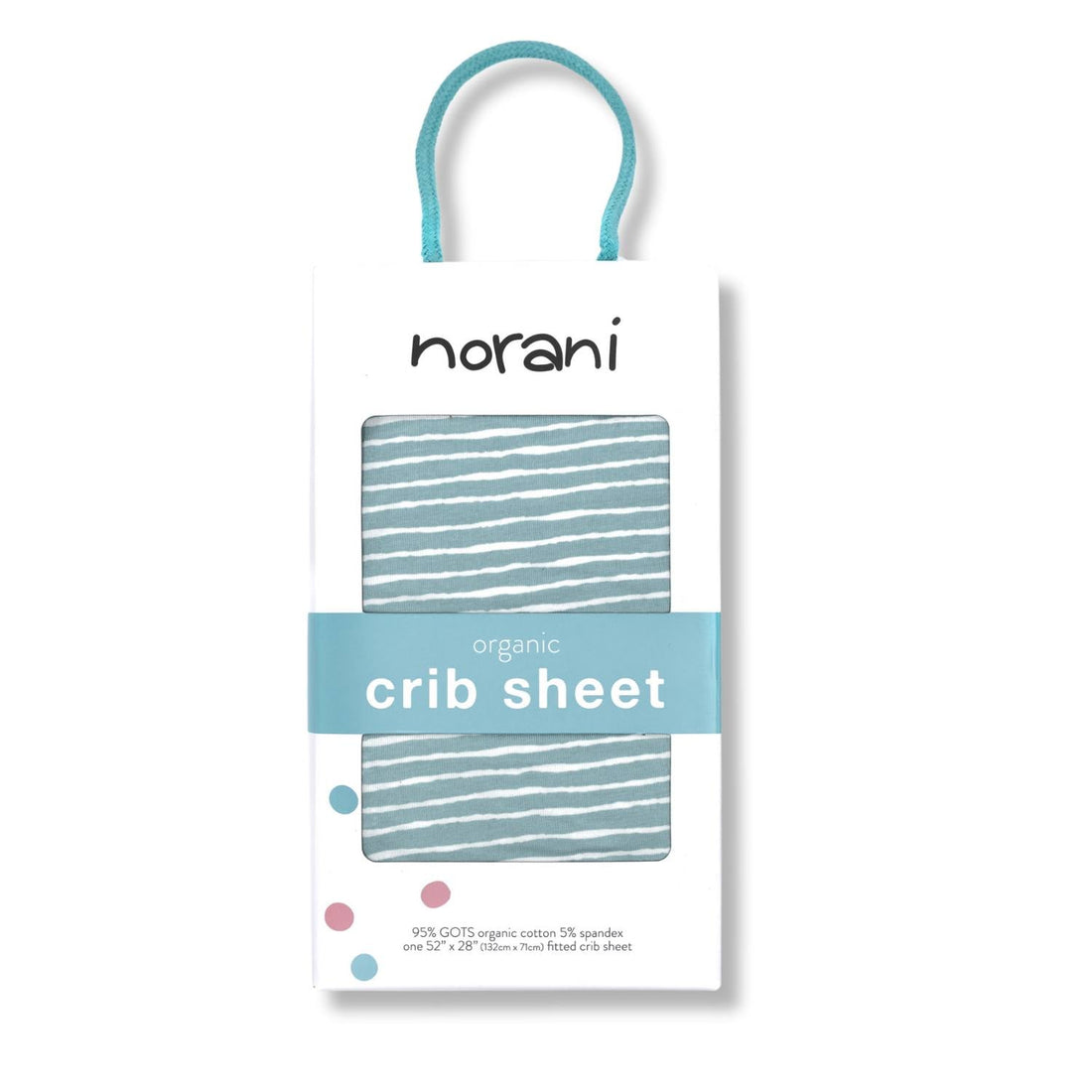 Organic Crib Sheet - Green Stripes - Tenth & Pine - Crib Sheets -
