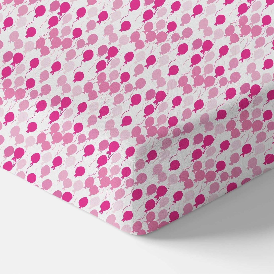 Organic Crib Sheet - Pink Balloons - Tenth & Pine - Crib Sheets -