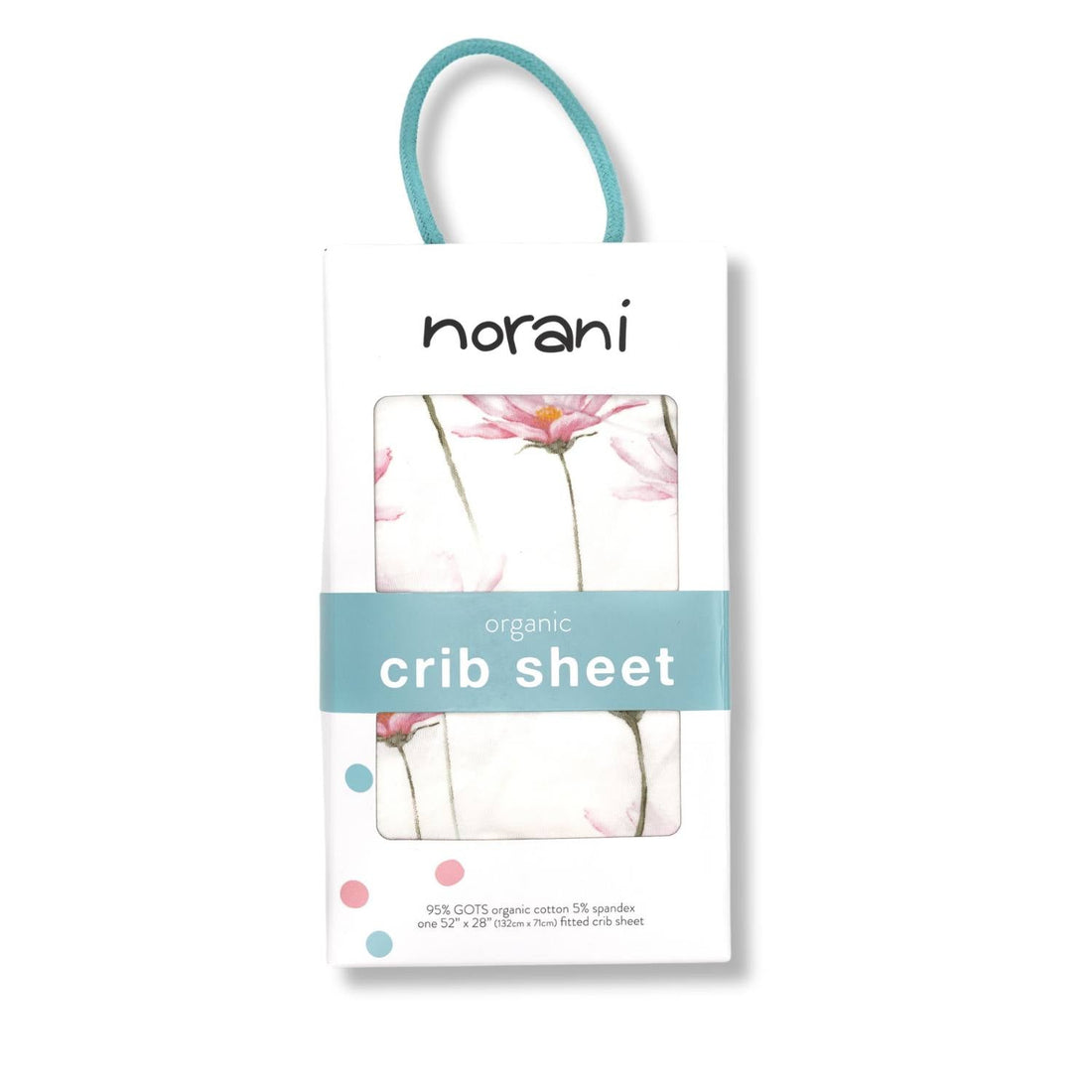 Organic Crib Sheet - Pink Petals - Tenth & Pine - Crib Sheets -