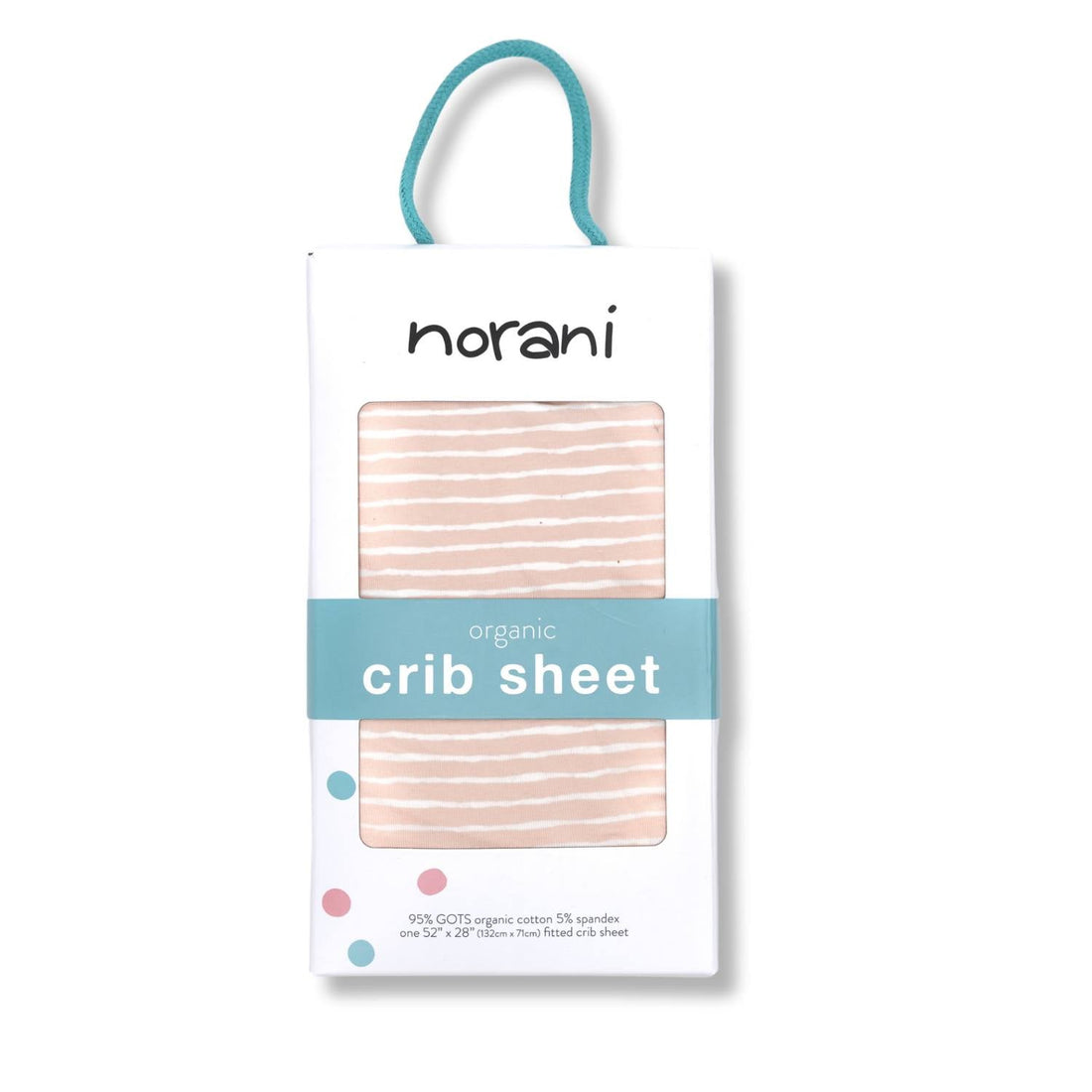 Organic Crib Sheet - Pink Stripes - Tenth & Pine - Crib Sheets -