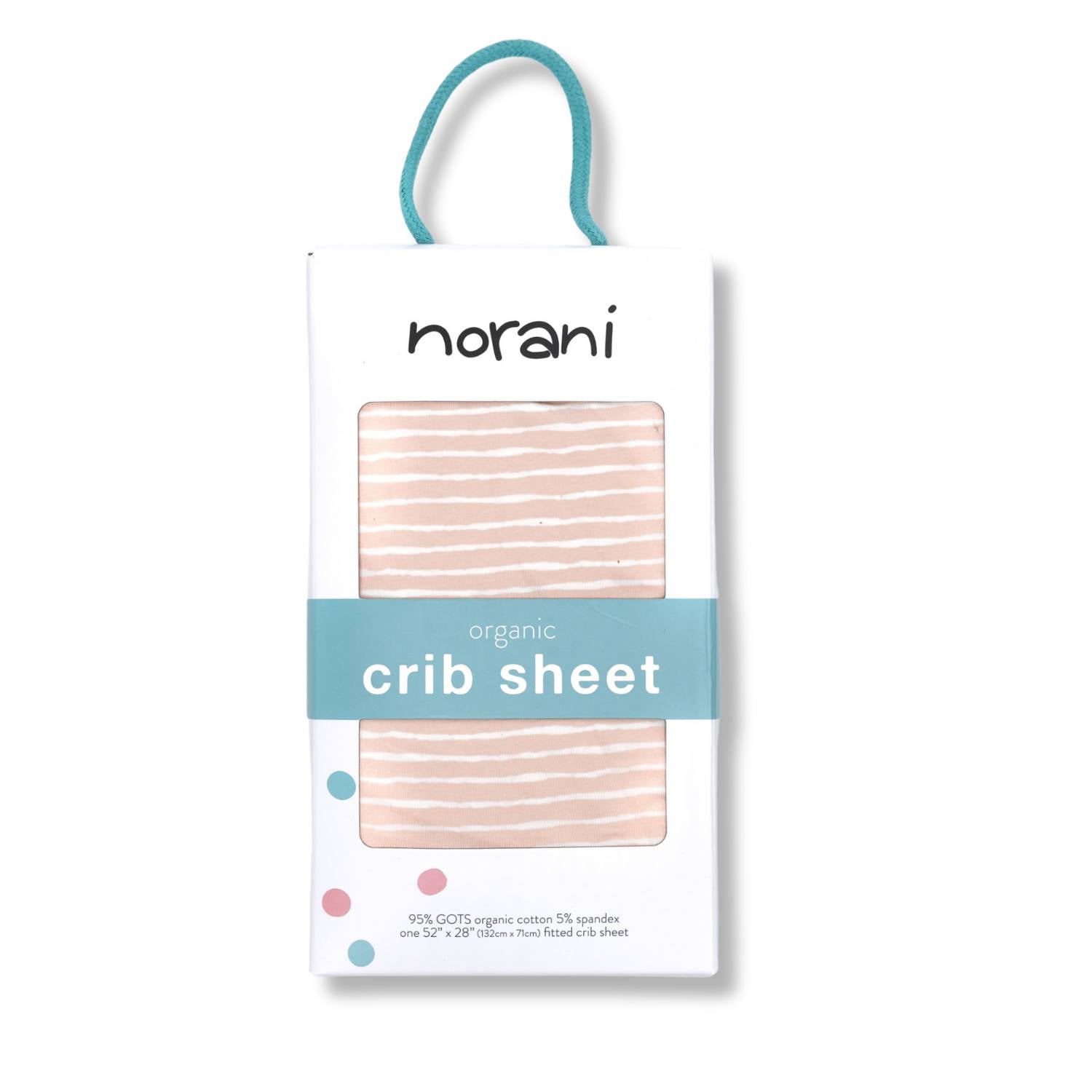 Organic Crib Sheet - Pink Stripes - Tenth &amp; Pine - Crib Sheets - 