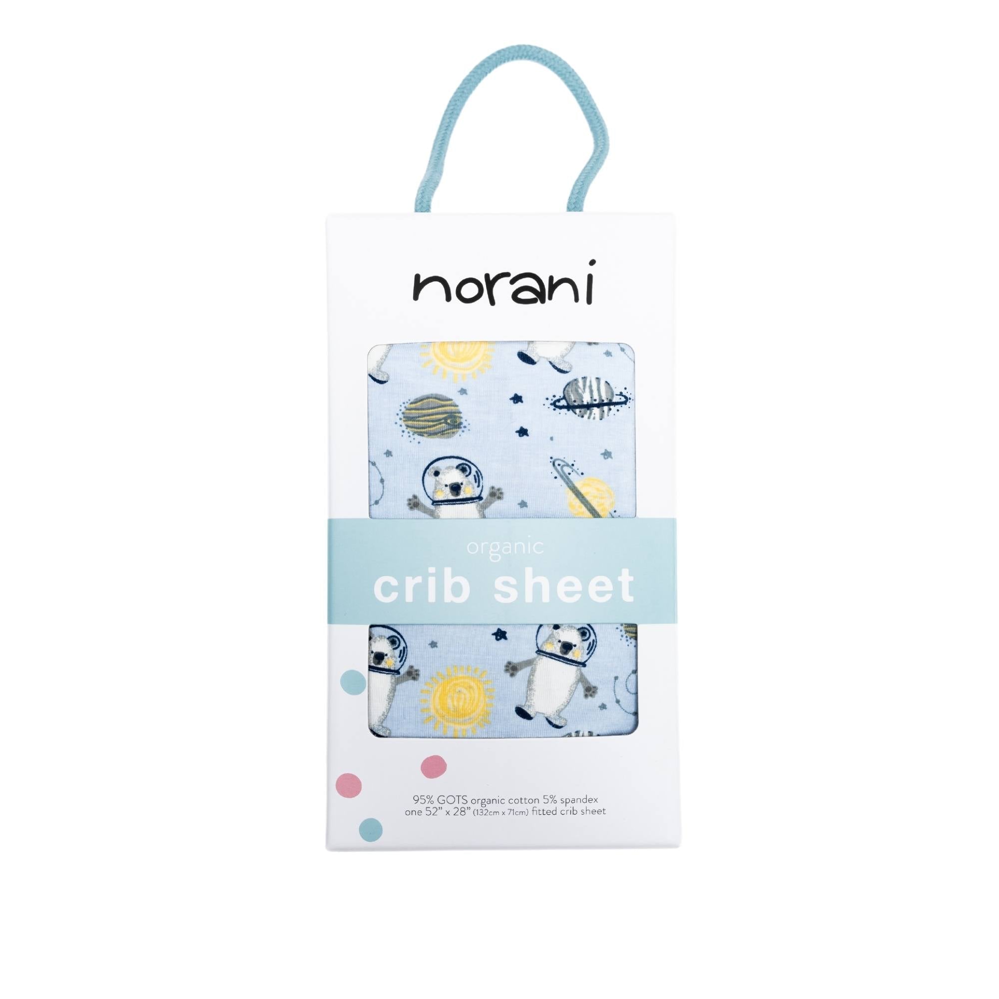 Organic Crib Sheet - Space Bears - Tenth &amp; Pine - Crib Sheets - 