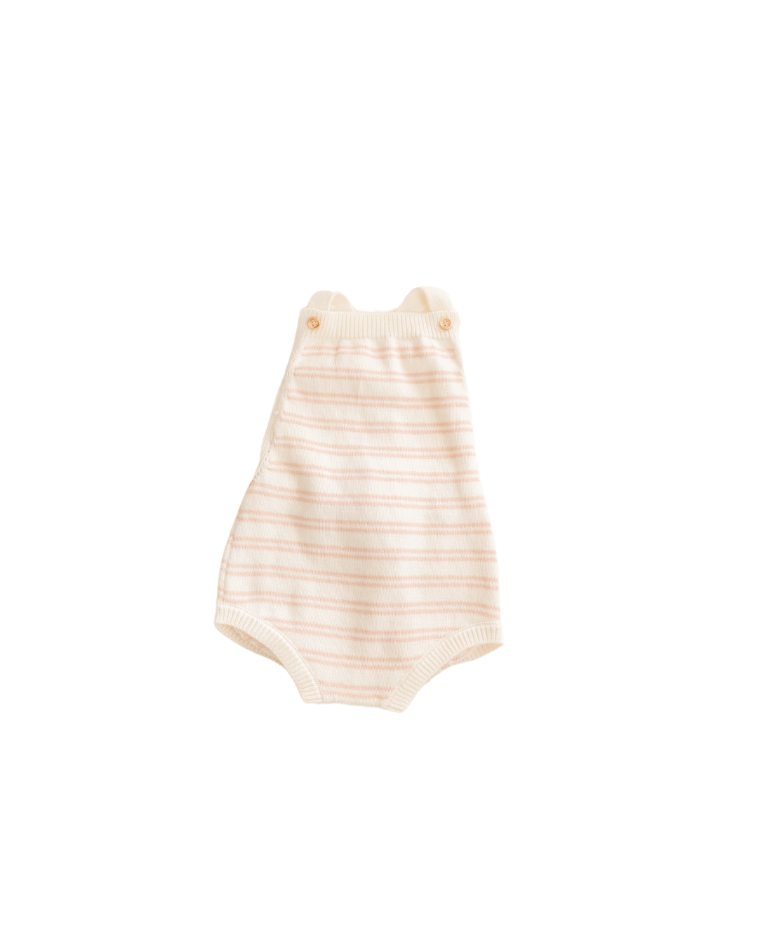 Organic Cotton Stripe Knit Bubble Romper