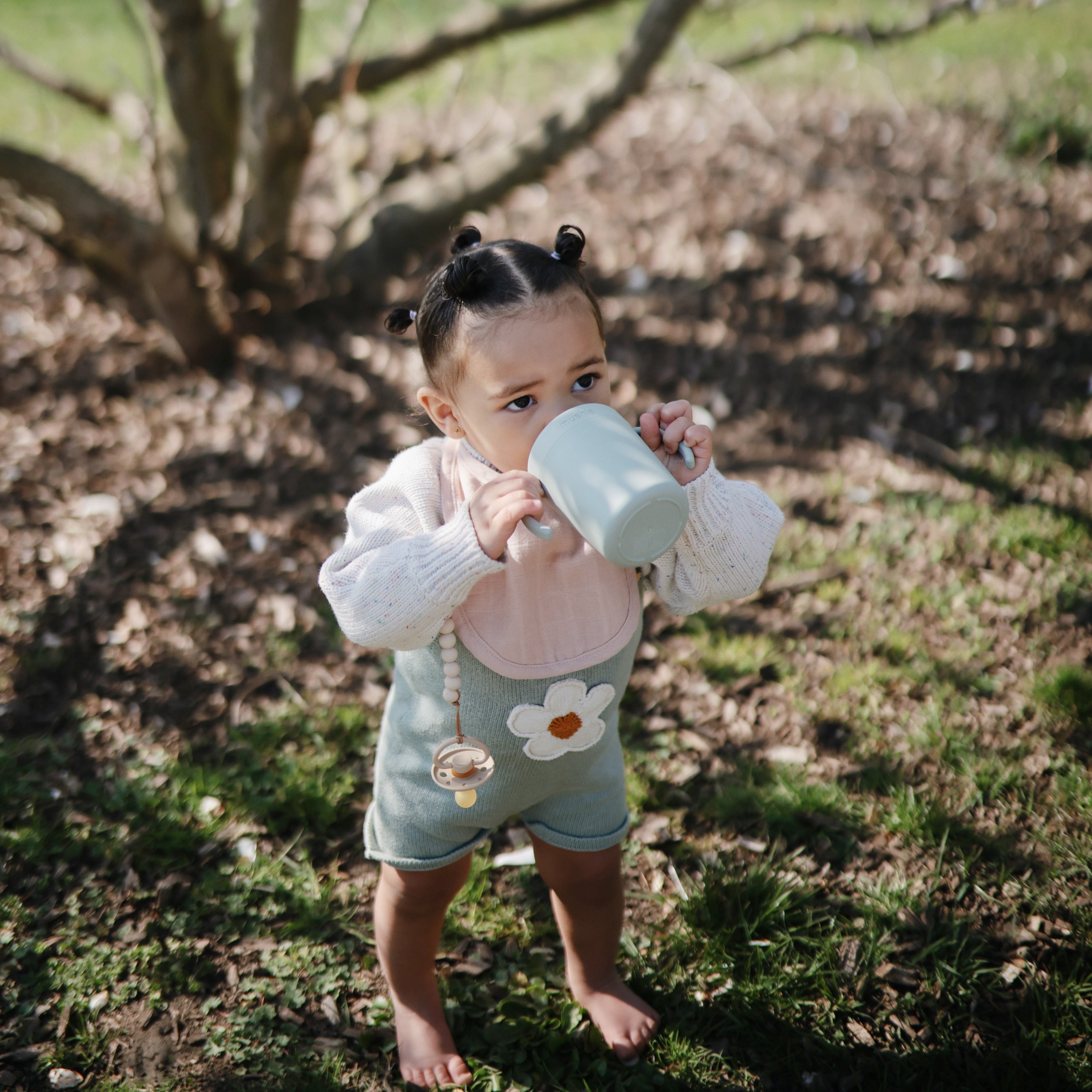 FRIGG Moon Natural Rubber Pacifier 2 - Pack - Tenth &amp; Pine - FRIGG PACIFIERS - 6 - 18 months - Sage/Portobello