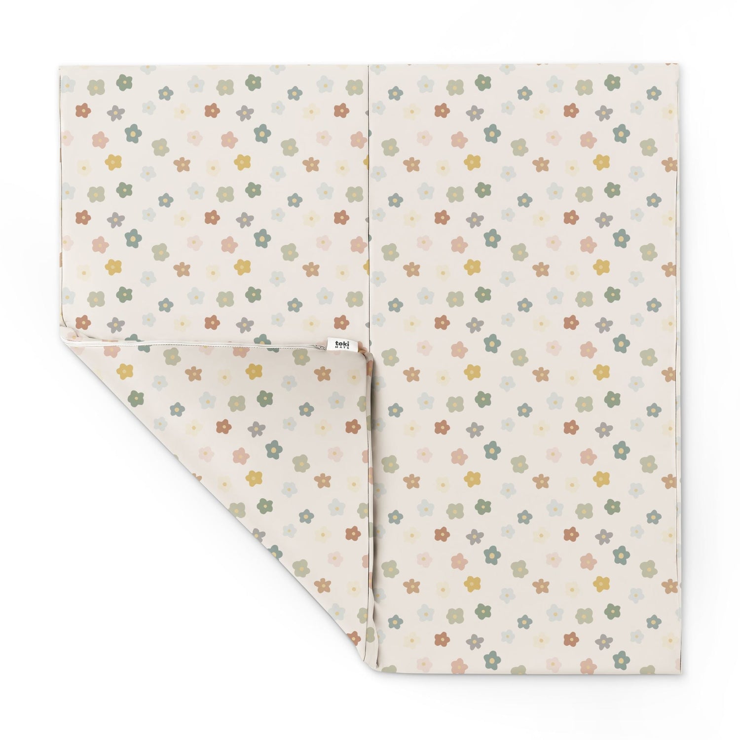 Playful Posies Vegan Leather Mat - Tenth &amp; Pine - Vegan Leather Padded Mat - Standard