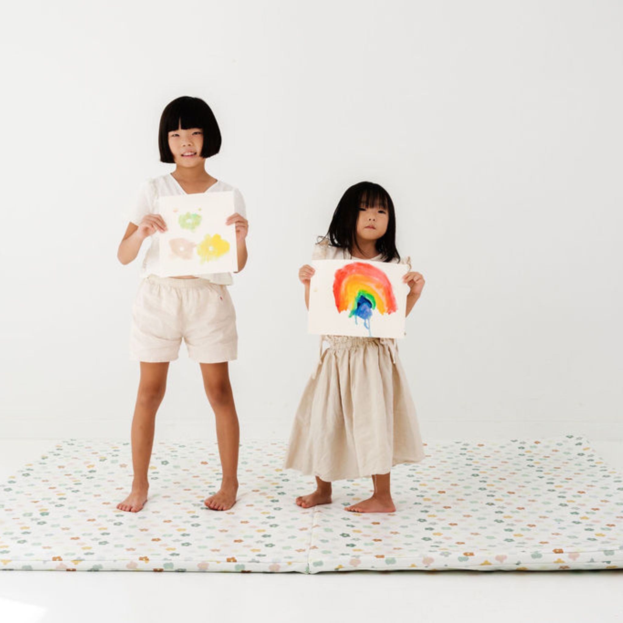 Playful Posies Vegan Leather Mat - Tenth &amp; Pine - Vegan Leather Padded Mat - Epic