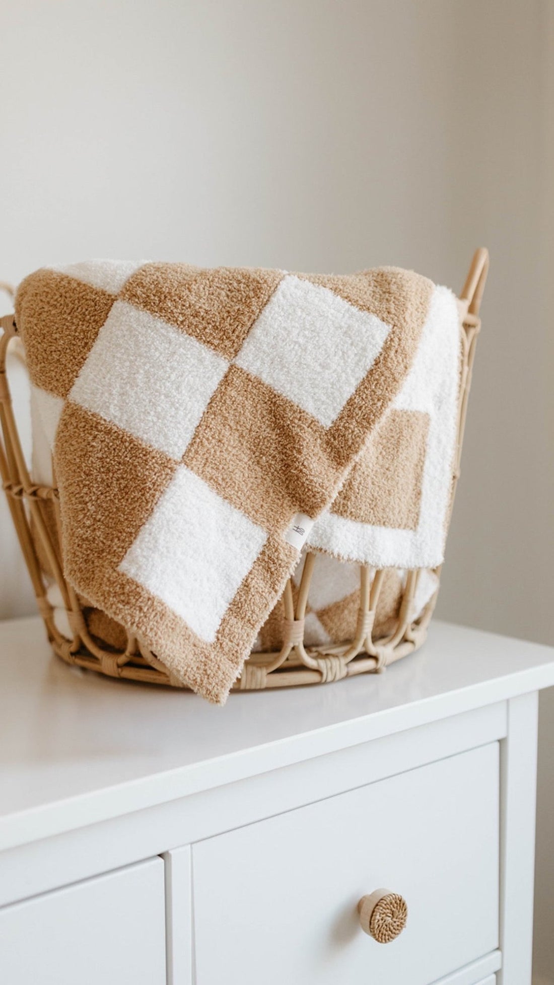 Plush Blanket | Original Checkerboard - Tenth & Pine - Swaddling Blankets - Baby/Toddler 45x45 inches
