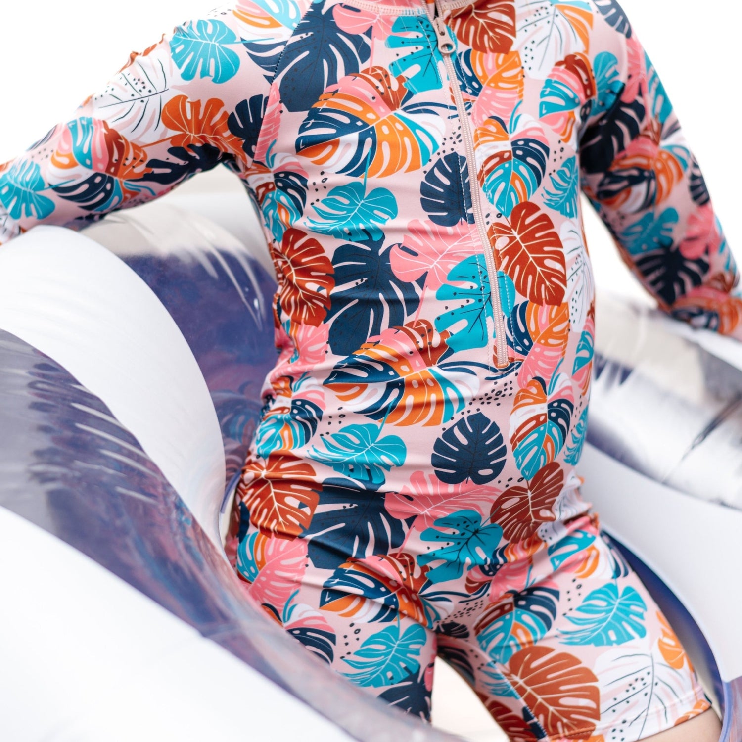 RASH GUARD - Monstera - Tenth &amp; Pine - Rash Guard - 6/12m - millie + roo