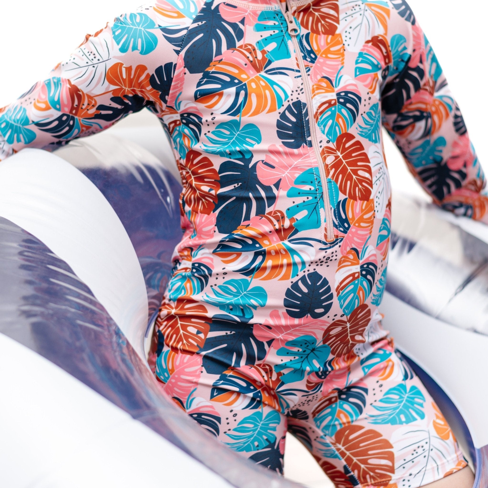 RASH GUARD - Monstera - Tenth &amp; Pine - Rash Guard - 6/12m - millie + roo