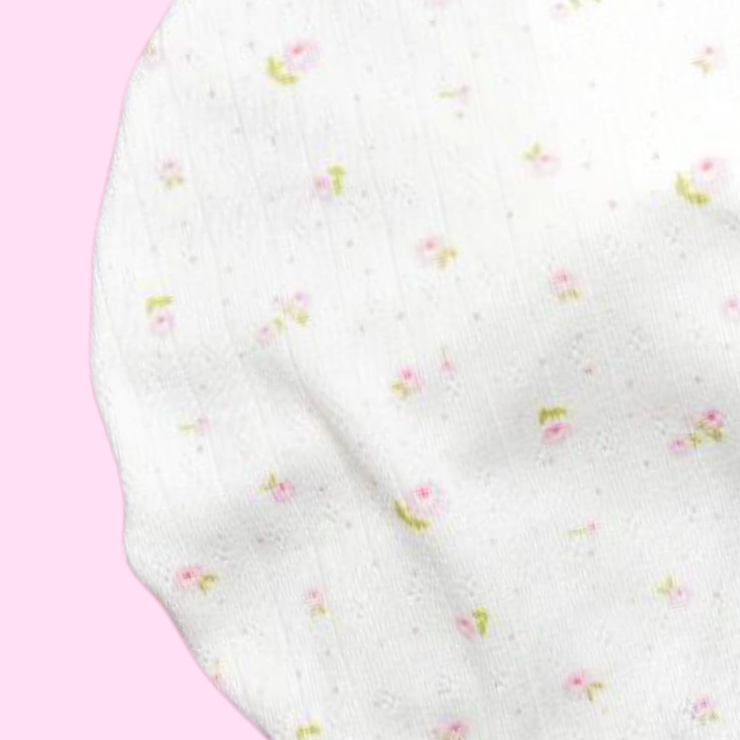 Calliope | Dainty Pink Floral  | Pointelle Headwrap