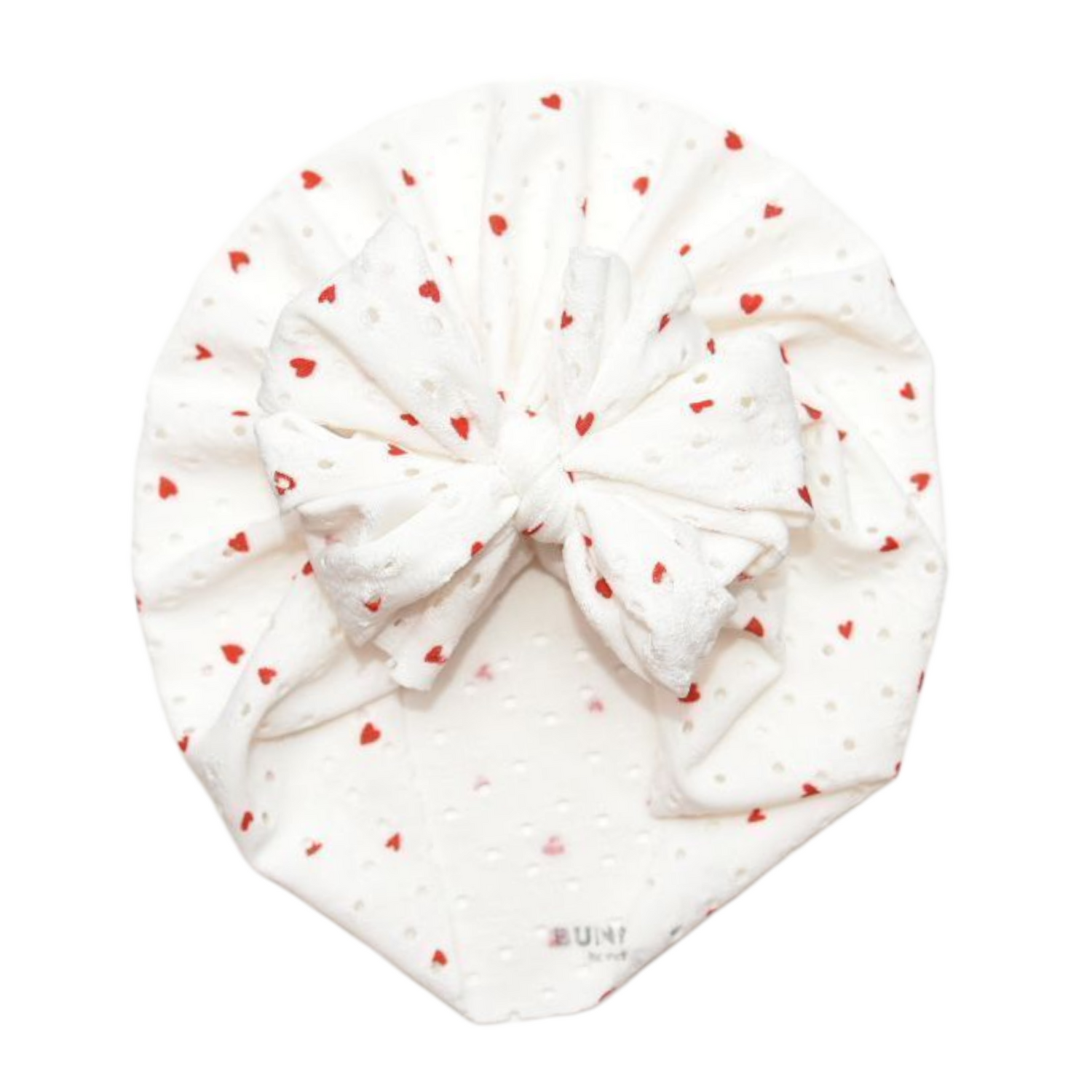 Croía | Mini Red Hearts | Eyelet Headwrap