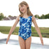 RUFFLE SWIMSUIT - Blue Tie Dye - Tenth & Pine - Ruffle Swimsuit - 6/12m - millie + roo