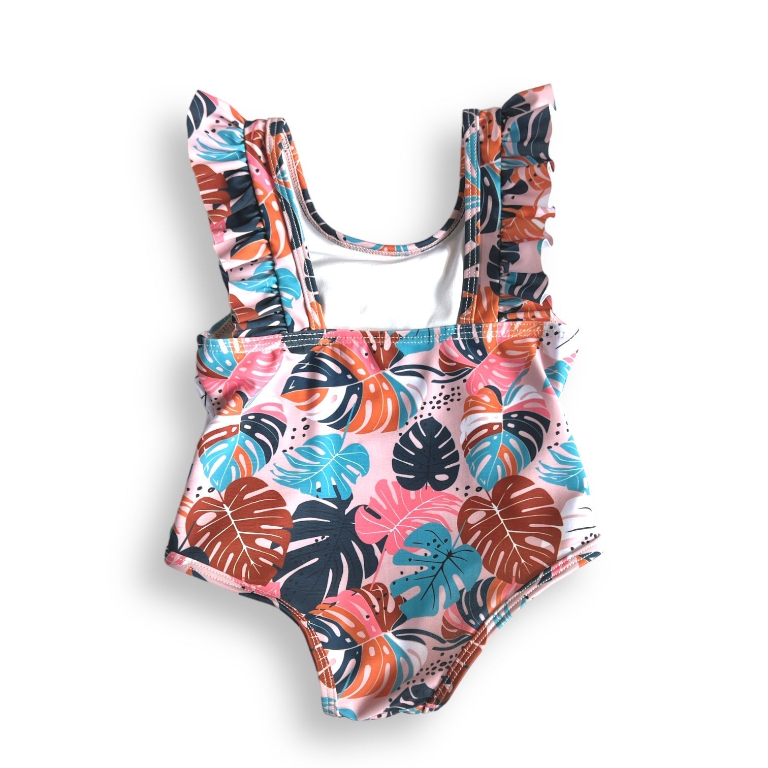 RUFFLE SWIMSUIT - Monstera - Tenth &amp; Pine - Ruffle Swimsuit - 6/12m - millie + roo