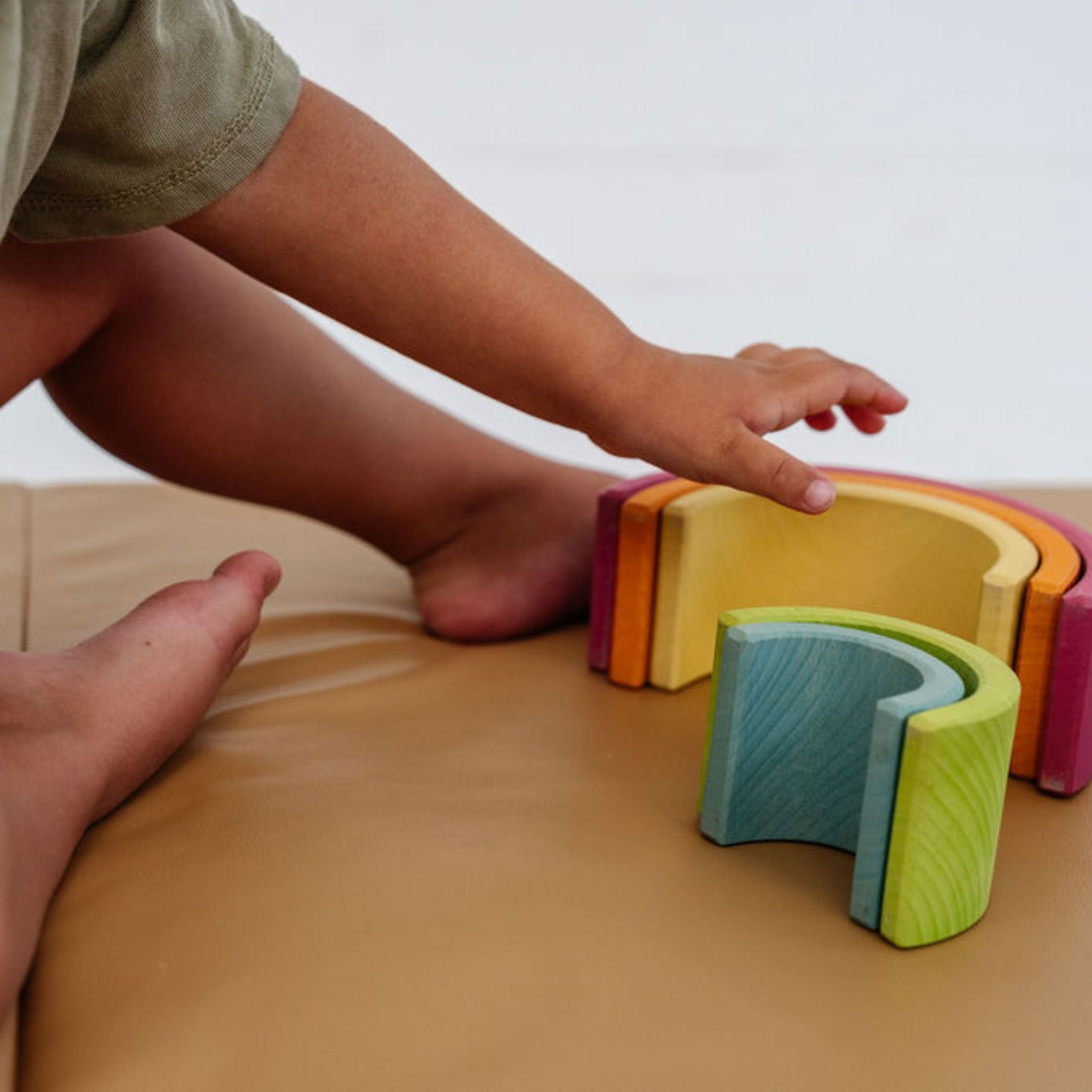 Sand Vegan Leather Mat - Tenth &amp; Pine - Vegan Leather Padded Mat - Epic