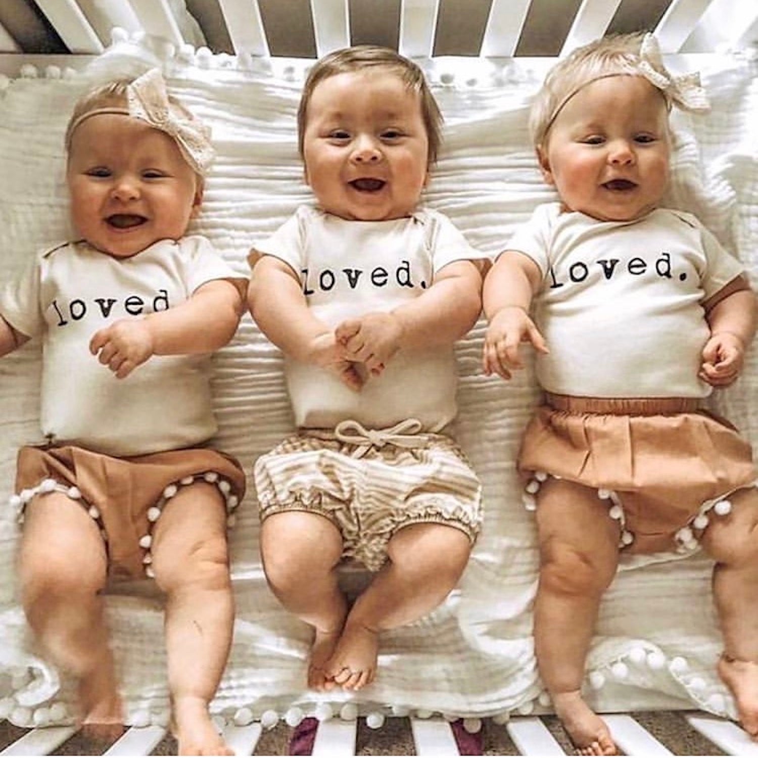 Short Sleeve Bodysuit | Loved. | Organic Cotton - Tenth &amp; Pine - Short Sleeve Onesie - 0 - 3M