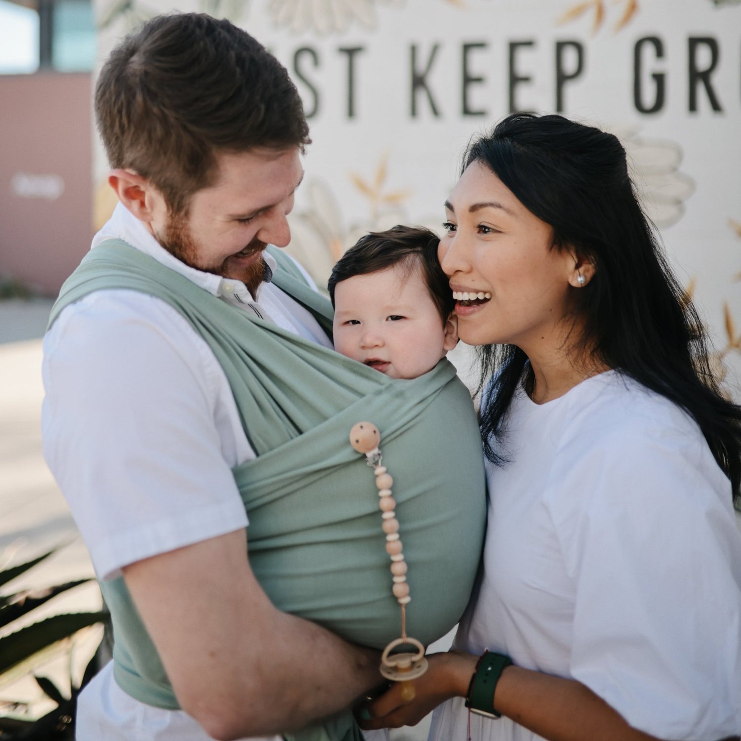 Silicone Pacifier Clip | Luna - Tenth &amp; Pine - Pacifier Clip - Dried Thyme