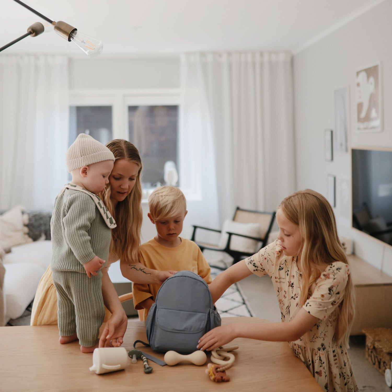 Silicone Pacifier Clip | Luna - Tenth &amp; Pine - Pacifier Clip - Faux Wood