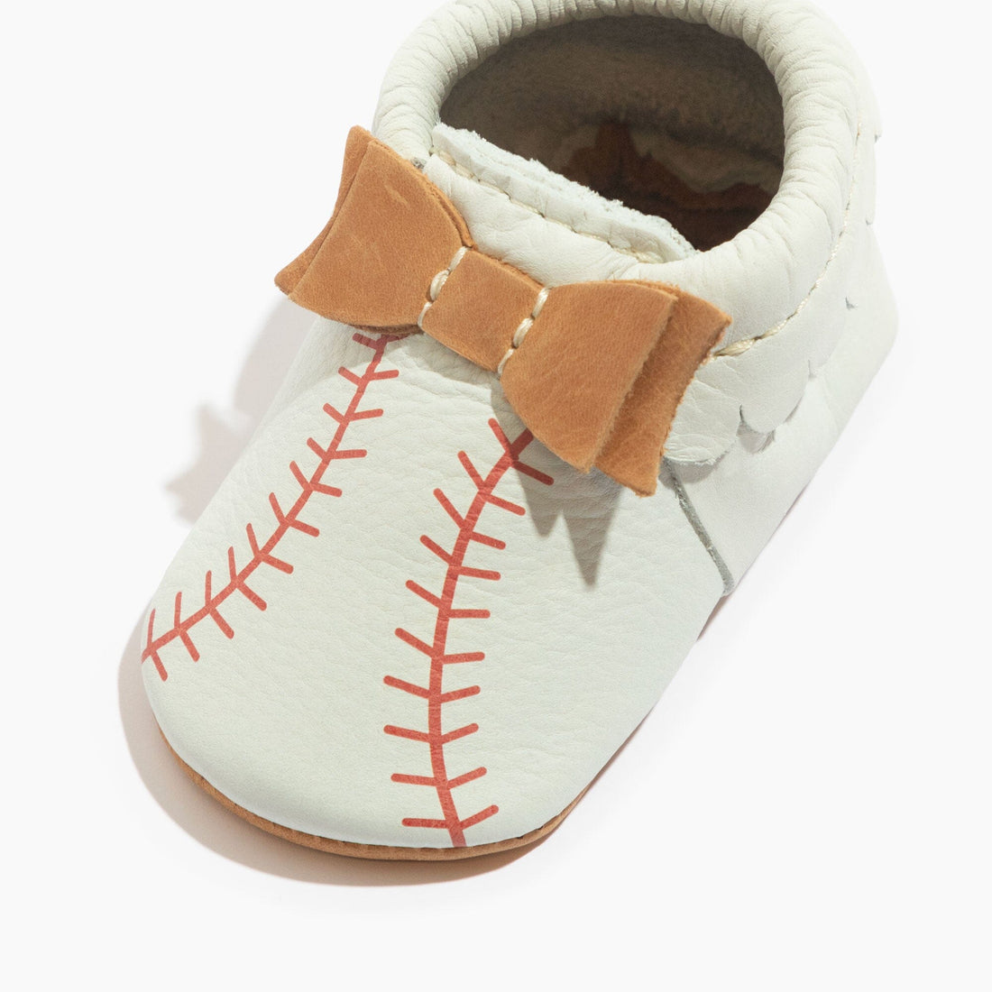 Spring Training Bow Baby Shoe - Tenth & Pine - Bow Mocc - Soft Sole - 1