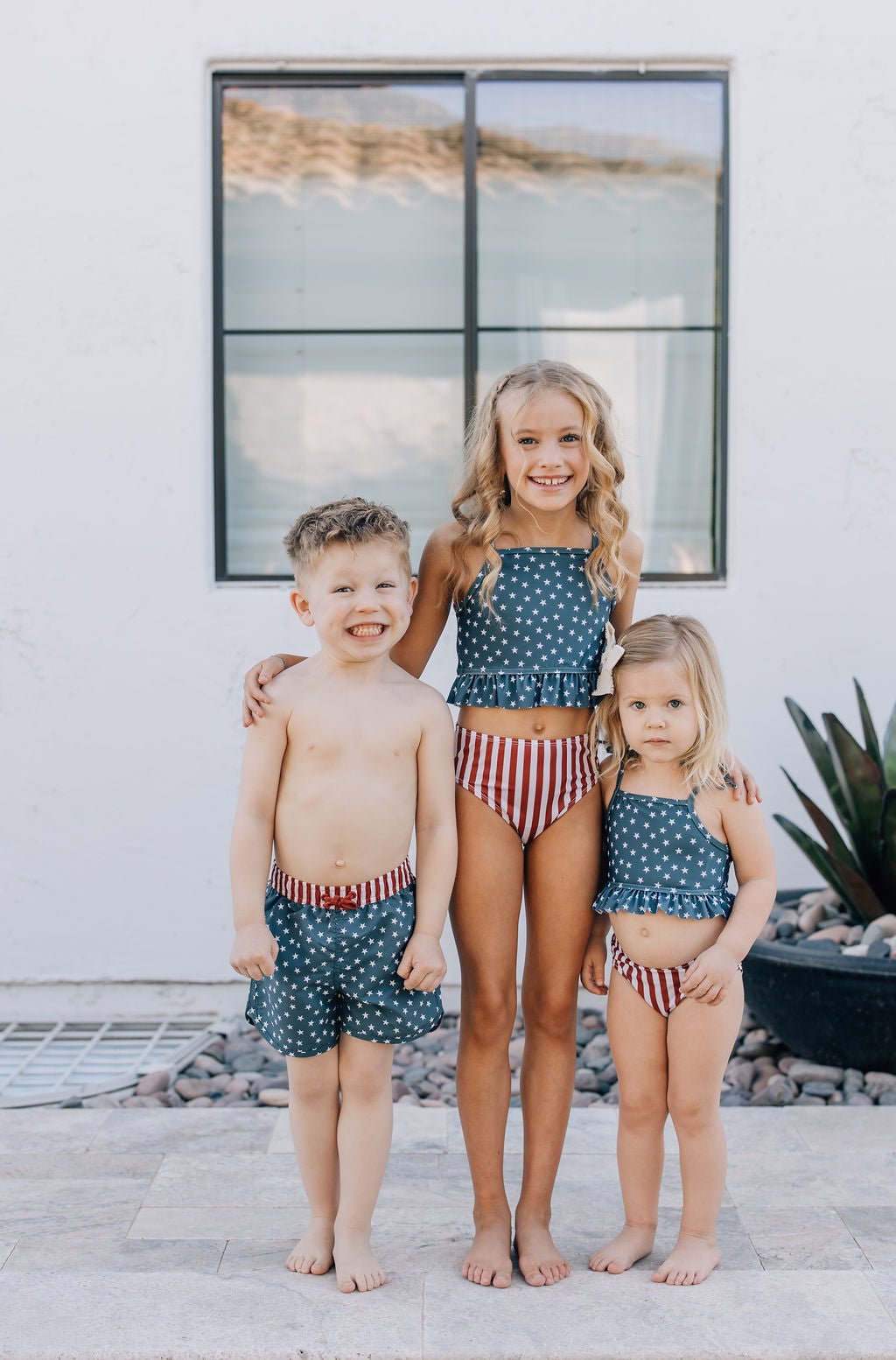 Stars and Stripes Swim Shorts - Tenth &amp; Pine - Swim Shorts - 0 - 3