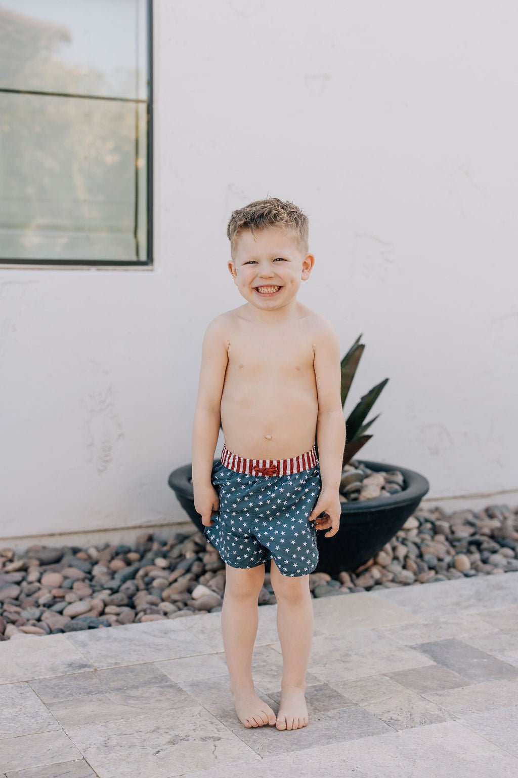 Stars and Stripes Swim Shorts - Tenth &amp; Pine - Swim Shorts - 0 - 3