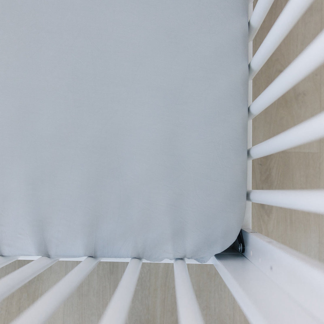 Stone Bamboo Stretch Crib Sheet - Tenth & Pine -