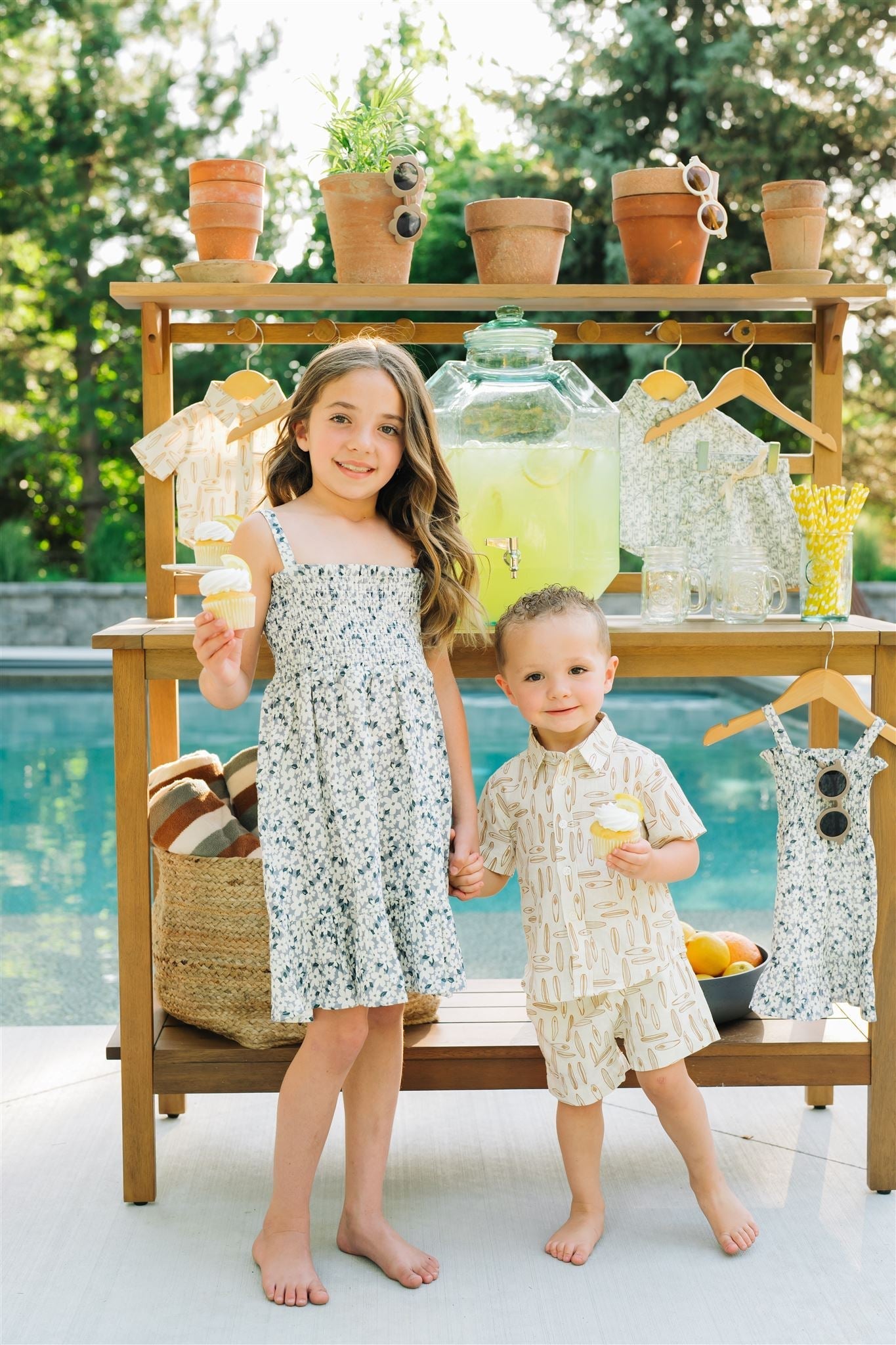 Surfboard Linen Cotton Shorts - Tenth &amp; Pine - 0 - 3