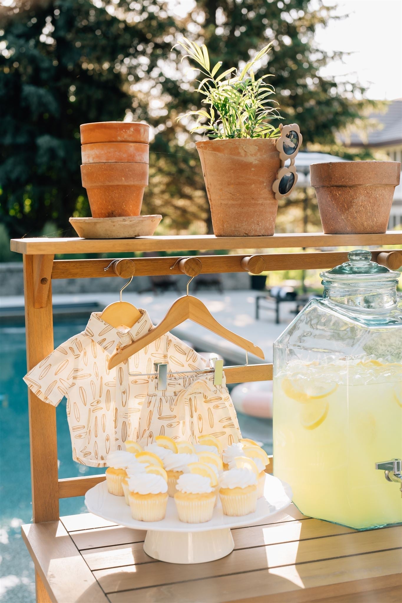 Surfboard Linen Cotton Shorts - Tenth &amp; Pine - 0 - 3